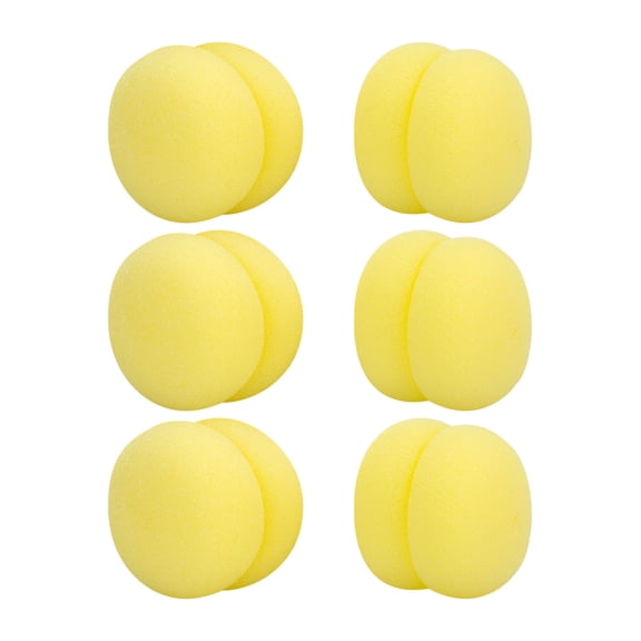 LEHOZIHEQ Mushroom Hair Curlers, 6Pcs Hair Curler Sponge Ball, Lightweight Styling Sponge Rollers for Sleep and Daily Use