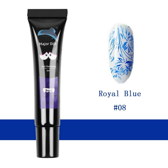 LEHOZIHEQ Nail Stamping Gel Polish, 11 Colors Stamping Polish Red Black White Purple Blue Silver Soak Off Printed Gel UV Nail Polish Gel for Nail Stamp Plate Stamper DIY Nail Art Design