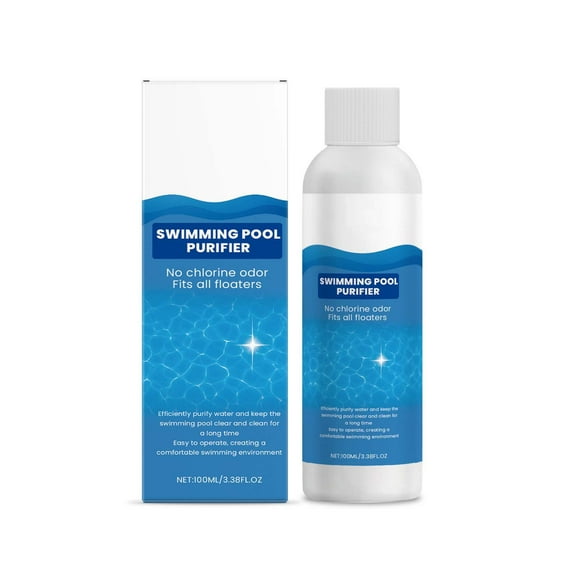 LEHOZIHEQ Natural Pool Clarifier, Pool Chemicals, Easy Application, Chemical For Spas Hot Tubs, No Odor Eliminates 100ML