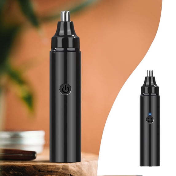 LEHOZIHEQ Nose Ear Trimmer, Rechargeable Nose Hair Removal, 6500 RPM Electric Hair Trimmer, Double Edged Face Clippers with Rechargeable Battery