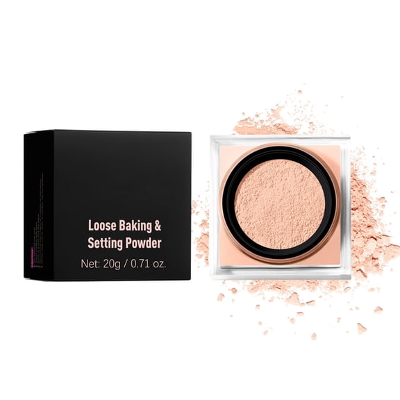 LEHOZIHEQ Oil Control Loose Face Powder, Shine-Free Matte Finishing Powder, Long-lasting & Lightweight Foundation Makeup, Oil Control, Waterproof(A)