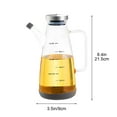 thumbnail image 1 of LEHOZIHEQ Olive Oil Dispenser Glass Bottle Cruet, Stainless Steel Lid No Drip Liquid Container, Large Glass Oil Dispenser Bottle for Kitchen Cooking, 1 of 6
