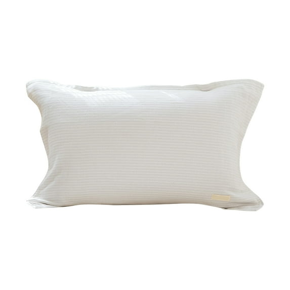 LEHOZIHEQ One-Sided Quilted Cotton Pillow Cover, with Adjustable Straps, Soft Plush Pillow Towel, Non-Slip Bed Pillow Protector Cushion Cover