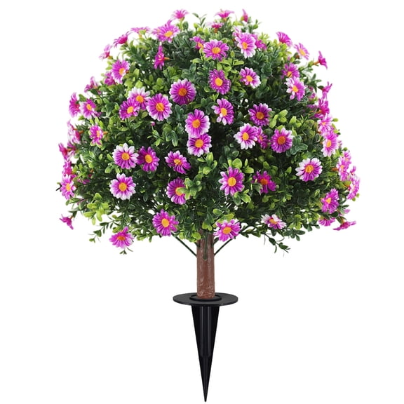 LEHOZIHEQ Outdoor Ground-inserted Tree, Artificial Green Garden Decoration, Artificial Plant Fake Shrub For Pathway Patio Yard Landscape Arrangement