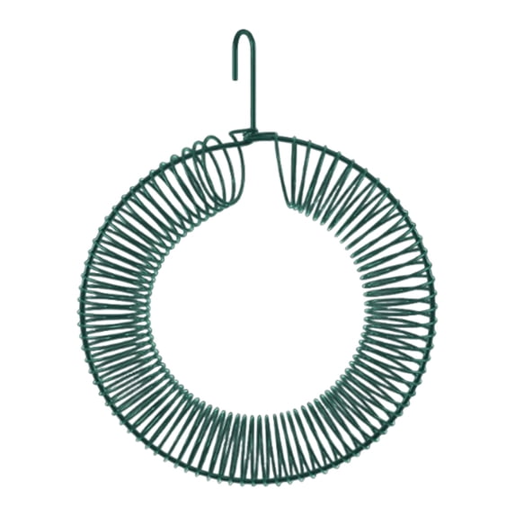 LEHOZIHEQ Peanut Bird Feeder, Hanging Wreath Feeder Round Metal Whole Wild Bird Feeder with Hanging Hook, for Outdoor Birds and Squirrels Feeding