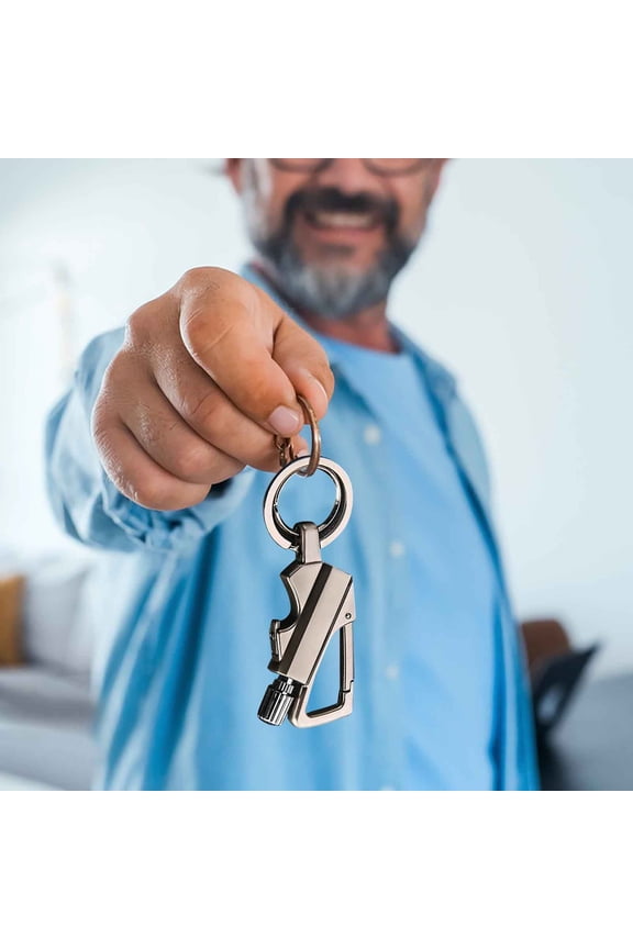 Permanent Match Infinity Lighter, Permanent Match with Multitool Keychain Bottle Opener, Waterproof Reusable Matchstick (Gas Not Included)