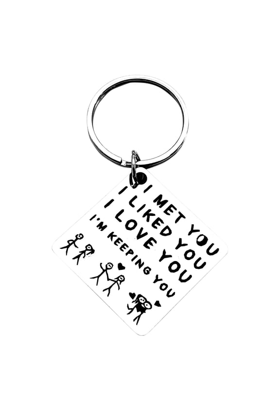 Personalized Keychain, Stainless Steel Keychain, Engraved Pendant Keychain Festival Gift Ornament