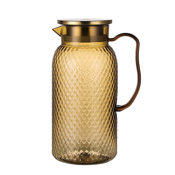 LEHOZIHEQ Plastic Pitcher, Unbreakable Clear Pitcher, With Stainless Steel Lid, for Restaurants, Catering, Kitchens, Plastic