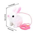 thumbnail image 1 of LEHOZIHEQ Plush Easter Bunny Toys for Kids, Interactive Electronic Rabbit, Interactive Rabbit Toy for Kids with Leash, Easter Birthday Gift for Toddlers Kids, 1 of 5