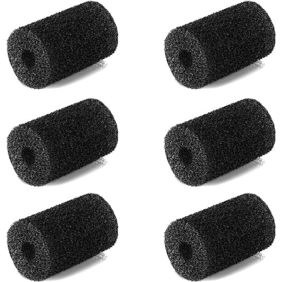 LEHOZIHEQ Pool Cleaner Part, Pool Cleaner Tail, Foam Tips for Vacuum Hose, Easy-Install Sweep Hose Tail Scrubber 6 pcs