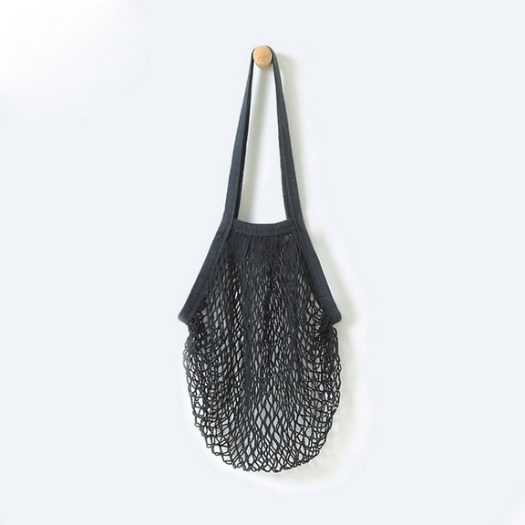 LEHOZIHEQ Portable, Reusable, Reusable Produce Bags, Washable Cotton Mesh String Organic Organizer Shopping Handbag Long Handle Net Tote