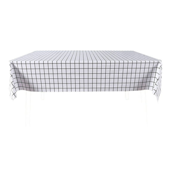 LEHOZIHEQ Rectangle Plaid Tablecloth, Oversized Christmas Holiday Home Decorative Checkered Plaid Table cloths, for Outdoor Picnic, Kitchen and Holiday Dinner (137*180cm)