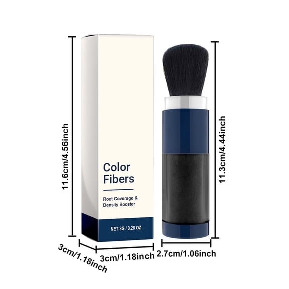 LEHOZIHEQ Replenishing Powder, Root Coverage & Density Booster, Quick-Apply Root Touch Up Hair Color, Natural Color Matching, Gray Hair Cover up to Color Gray Roots(BK)