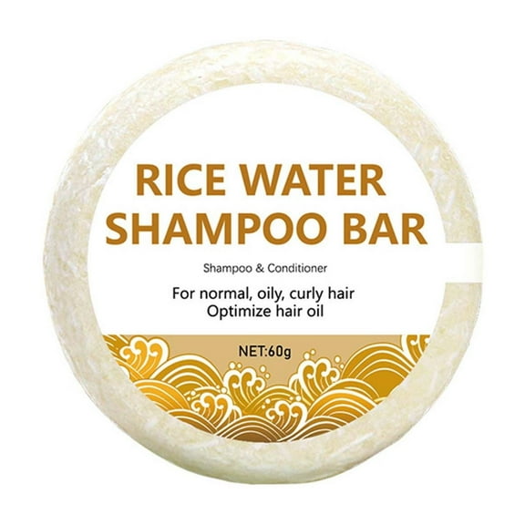 LEHOZIHEQ Rice Water Shampoo Bar, Hydrating & Moisturizing Natural Hair Soap for Strengthening & Scalp Nourishment, Solid Bar for All Hair Types
