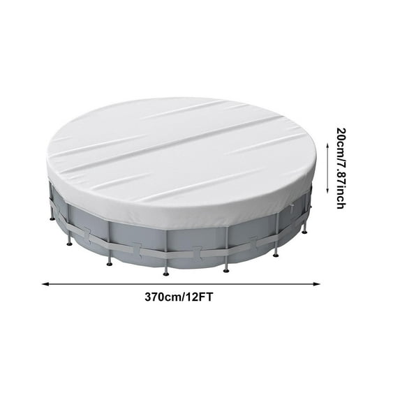 LEHOZIHEQ Round Pool Cover, Heavy Duty Pool Covers, Round Pool Cover Protector UV and Tear Resistant, Waterproof and Dustproof