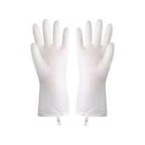 LEHOZIHEQ Rubber Cleaning Gloves, with Cotton Lining & Non-slip Grip, Reusable Kitchen Gloves for Washing Dishes and Household Cleaning