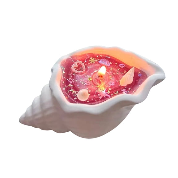 LEHOZIHEQ Seashell Aromatic Candle, Handmade Natural Scented Candles, Coastal-Inspired Home Décor, Home Scented Candles