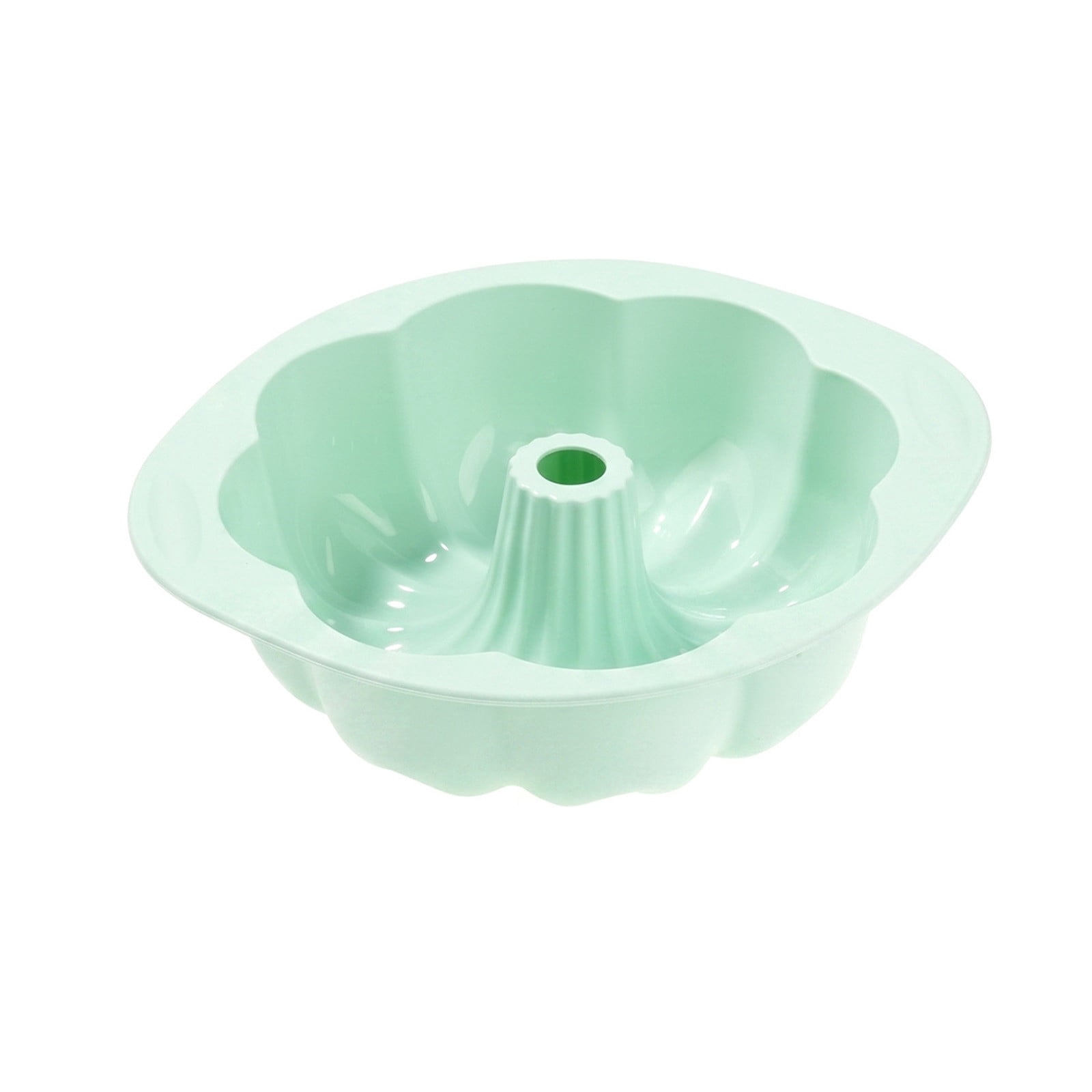 LEHOZIHEQ Silicone Cake Mold, Non Stick Fluted Tube Cake Pan for ...