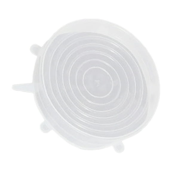LEHOZIHEQ Silicone Lids, Reusable Silicone Food Storage Cover, 6pcs Universal Food Grade Silicone Lid, for Round Container