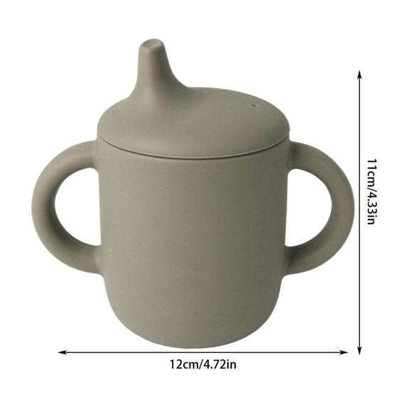 LEHOZIHEQ Silicone Sippy Cup, for Toddlers and Babies, Dishwasher and Microwave Safe, Baby Water Cup for Drinking and Training
