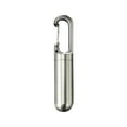 thumbnail image 1 of LEHOZIHEQ Small Pocket Pill Box Keychain, Stainless Steel Portable Mini Pill Organizer Case Container for Purse, Waterproof Metal Pill Holder Medicine Bottle for Outdoor Camping Travel, 1 of 2