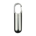 thumbnail image 1 of LEHOZIHEQ Small Pocket Pill Box Keychain, Stainless Steel Portable Mini Pill Organizer Case Container for Purse, Waterproof Metal Pill Holder Medicine Bottle for Outdoor Camping Travel, 1 of 2