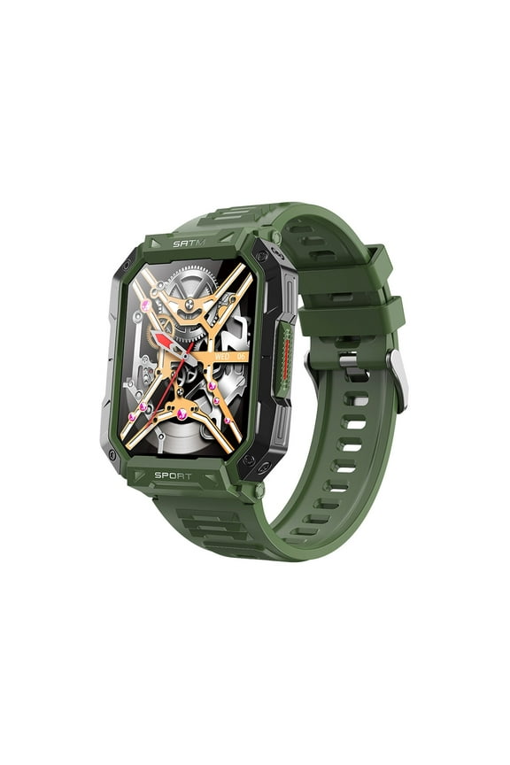 Smart Watch, Rugged Military Bluetooth Call, 2.1" Ultra Large HD Display, AI Voice Assistant, Compatible for Android and iOS