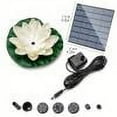thumbnail image 1 of LEHOZIHEQ Solar Power Pump,Water Lily Bird Bath Fountain, Solar Floating Outdoor Water Feature, Artificial Floating Lotus Flowers Brushless Pumps for Fish Pond Garden Patio Aquarium and Outdoor Pool, 1 of 3