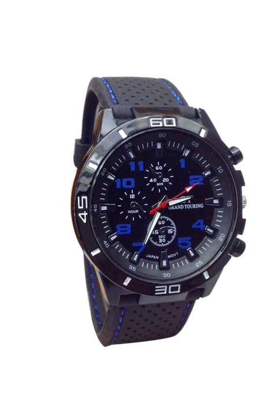 Sport Watch, Racer Sport Watch, Military Pilot Aviator Army Style Silicone Mens Watch