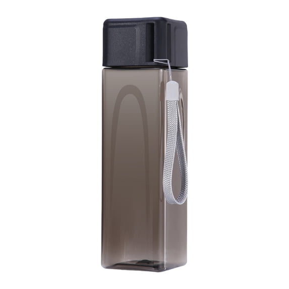 LEHOZIHEQ Square Water Bottle, Clear, Zero-Roll, Lightweight, Leak Proof & Drop Resistant, Built for Everyday Use at Work, Gym, and Home