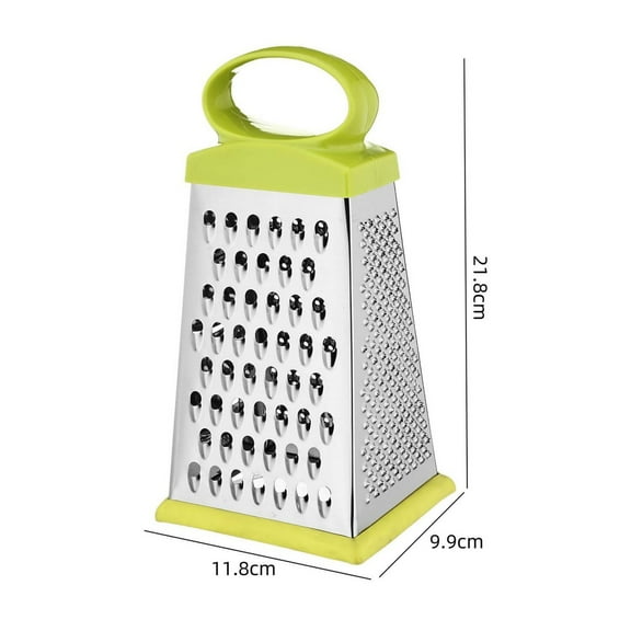 LEHOZIHEQ Stainless Steel Grater Slicer, Multifunctional Large 4 Sides Cutter, Professional Cheese Grater with Handle, for Vegetables, Ginger, Potatoes