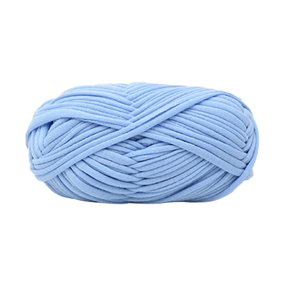 LEHOZIHEQ T-Shirt Yarn, Elastic Fabric Crochet Cloth T Shirt Yarn, Thick Hand Knitting Polyester Fabric Ribbon for Crocheting Bags/Baskets/Rug