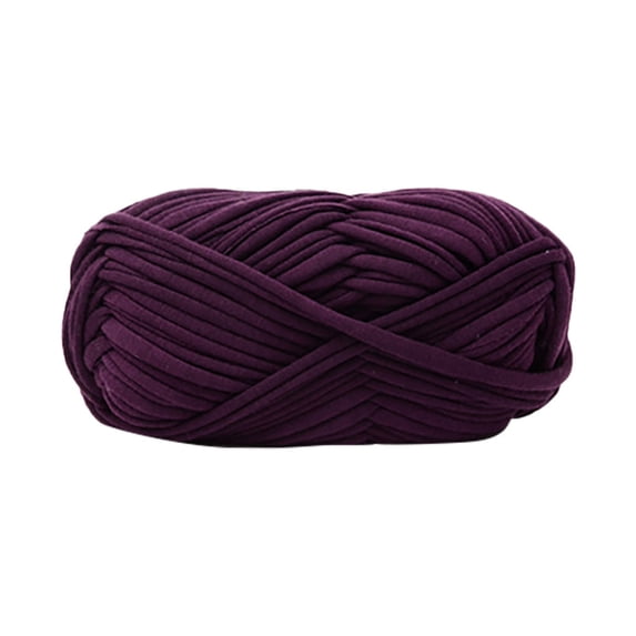 LEHOZIHEQ T-Shirt Yarn, Elastic Fabric Crochet Cloth T Shirt Yarn, Thick Hand Knitting Polyester Fabric Ribbon for Crocheting Bags/Baskets/Rug