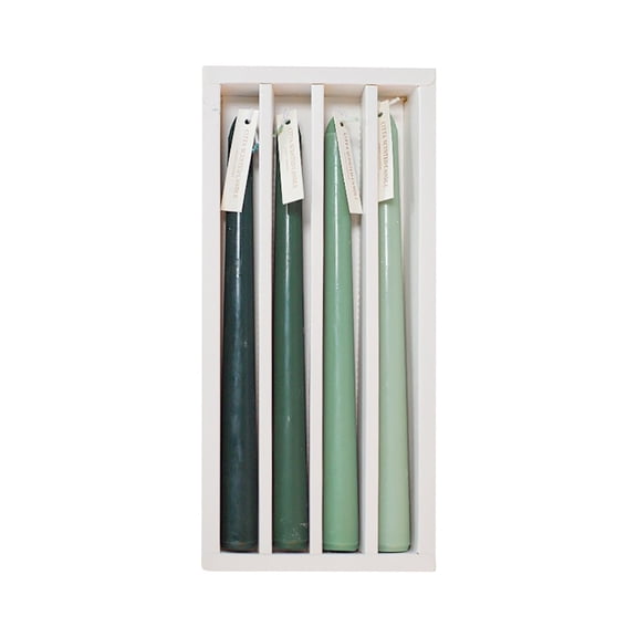 LEHOZIHEQ Taper Candles, Dripless Unscented Colored Candlesticks, Christmas Candles, for Birthday, Wedding, Garden Party Decor, Home Dining Table, Elegant French