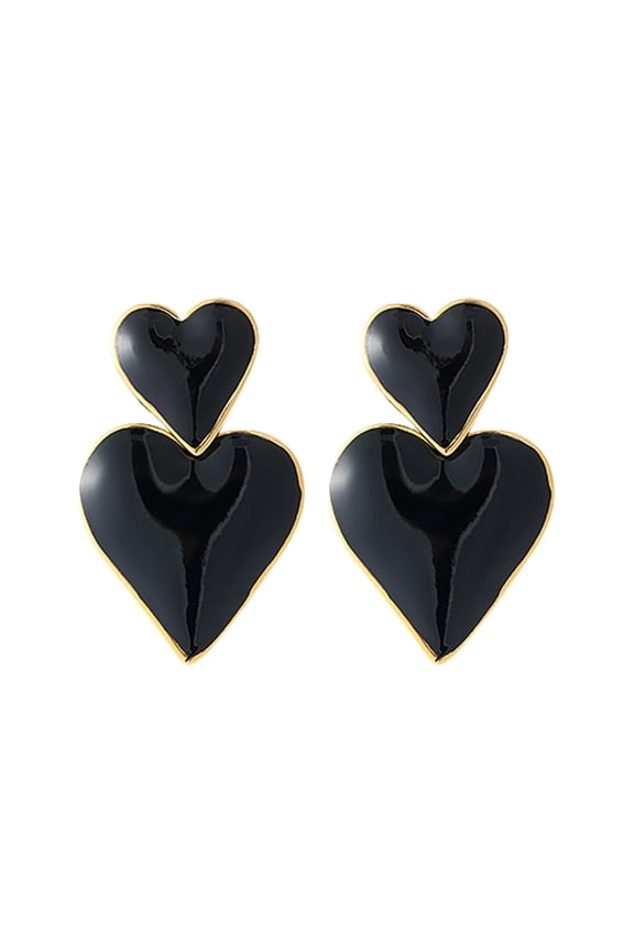 Titanium Heart Love Earrings for Women, Hypoallergenic Cute Tiny Sequins Stud, Cartilage Tragus Screw Back Post Piercing Sensitive Ear