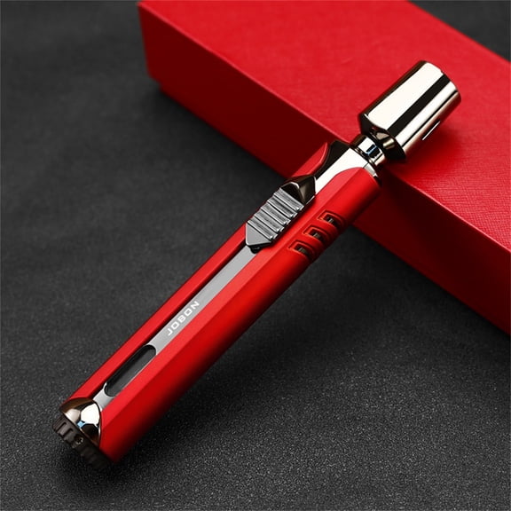 LEHOZIHEQ Torch Lighter, Refillable Jet Flame Butane Lighter, Portable Long Lighter for Candle Grill Fireplace Camping (Gas Not Included)