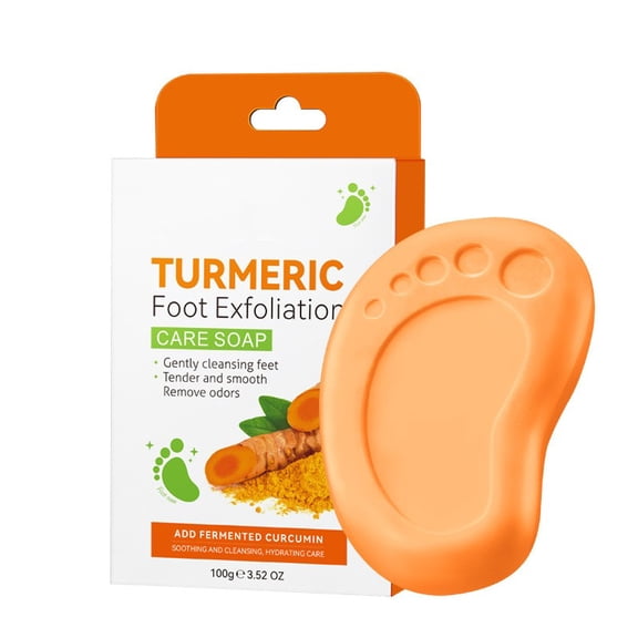 LEHOZIHEQ Turmeric Exfoliating Foot Care Soap