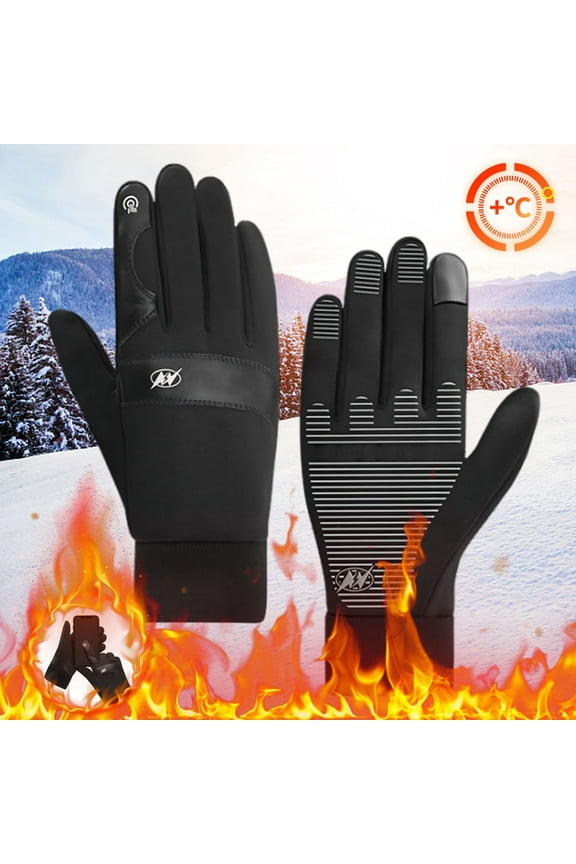 USB Heated Gloves, Motorcycle Riding Gloves, Windproof Thermal Winter Gloves, for Ski Golf Hiking Driving Golf Ski