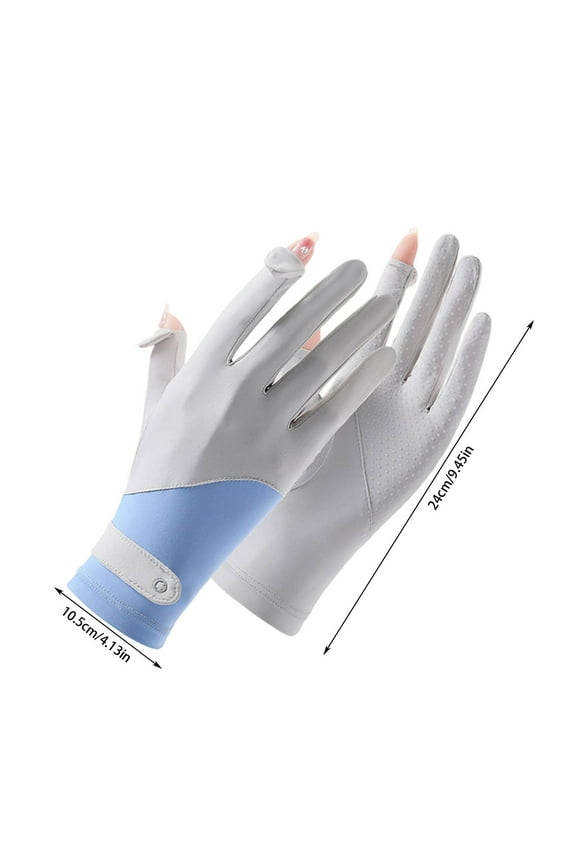 UV Sun Protection Gloves, Full Finger Touchscreen Non Slip Gloves, Driving Gloves Breathable Summer Outdoor for Women