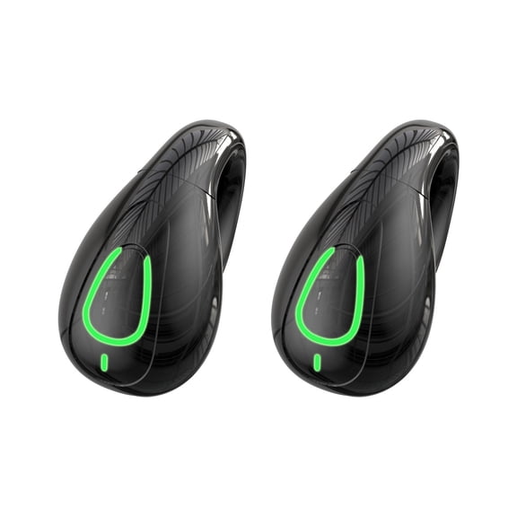 LEHOZIHEQ Ultra Open Ear Earbuds, Comfortable Clip-On Bone Conduction Earbuds, Over-The-Ear Open Headphones with Build for Running, Gym Workouts