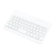 LEHOZIHEQ Ultra-Slim Bluetooth Keyboard, Portable Mini Wireless Keyboard, Rechargeable for Tablet Phone Smartphone iOS Android 78 Keys