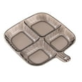 thumbnail image 1 of LEHOZIHEQ Unbreakable Plastic Snack Serving Tray, Reusable Seasoning Tray，Appetizer Tray,Multifunctional Food Platter for Chips, Dips, Nuts, Candy, Fruits, Veggies, 1 of 6