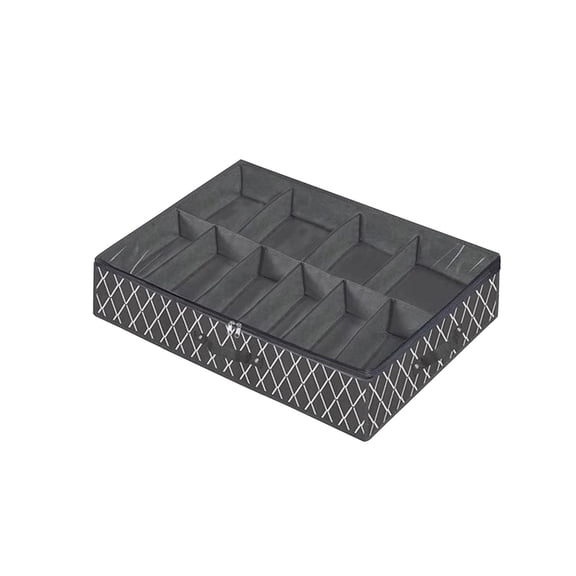 LEHOZIHEQ Under Bed Shoe Storage Organizer, Profile Fabric Shoes Container Box with Clear Cover, Foldable Storage Bag