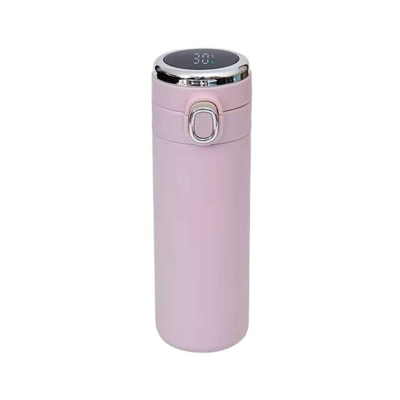 LEHOZIHEQ Vacuum Insulated Portable Mug, Easy to Clean, Lightweight Type, One-Touch Opening, Stainless Steel Bottle, Hot and Cold Retention (420ML)