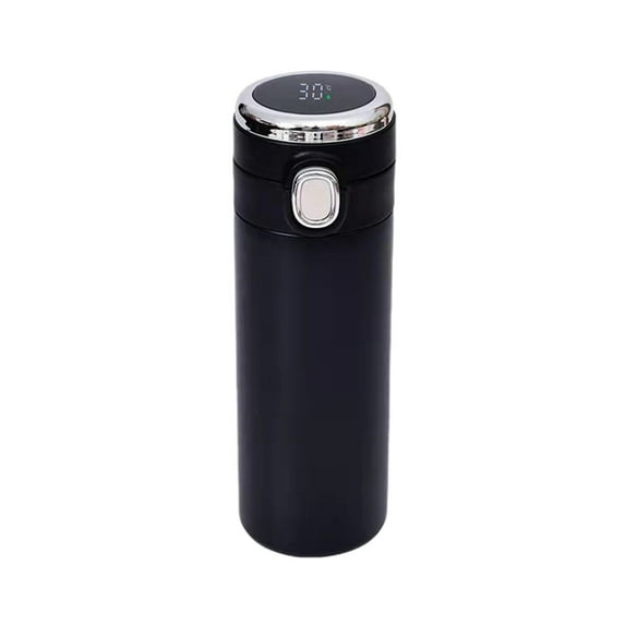 LEHOZIHEQ Vacuum Insulated Portable Mug, Easy to Clean, Lightweight Type, One-Touch Opening, Stainless Steel Bottle, Hot and Cold Retention (420ML)