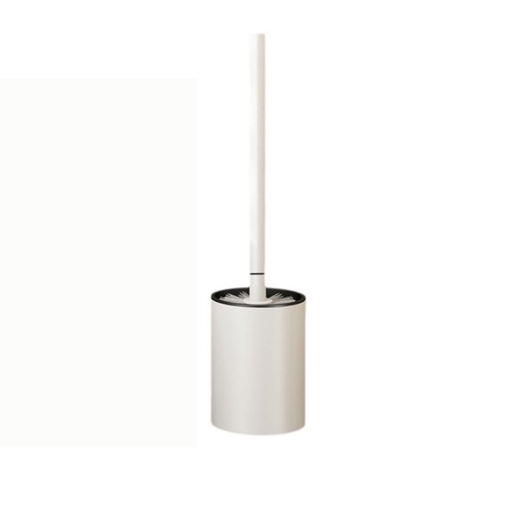 LEHOZIHEQ Wall Mounted Toilet Brush Set, With Matching Closed Storage Base, Complete Anti-Drip Cleaning Kit, Odor Isolation Scrub Tool