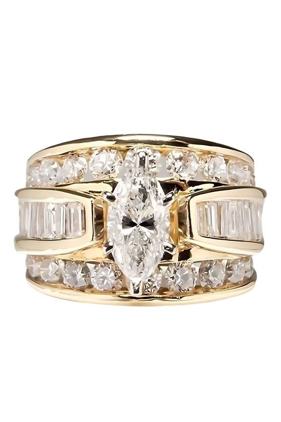Wedding Ring for Women, Cut Engagement Rings Bridal Anniversary Promise Rings for Her