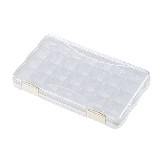 LEHOZIHEQ Weekly Pill Organizer, 7 Day Pill Box 4 Times a Day with Moisture-Proof Design, Portable Light-Proof Daily Pill Case for Pills,Vitamin,Fish Oil and Supplements