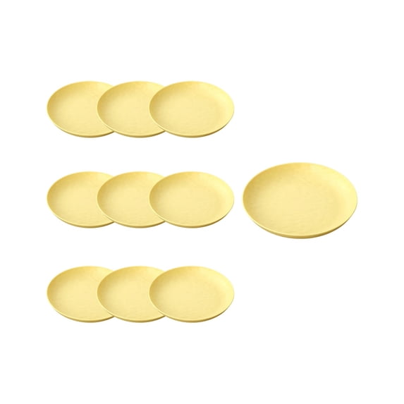 LEHOZIHEQ Wheat Straw Plates, Lightweight Unbreakable Dinner Dishes Plates, Dishwasher & Microwave Safe Plastic Plates Reusable