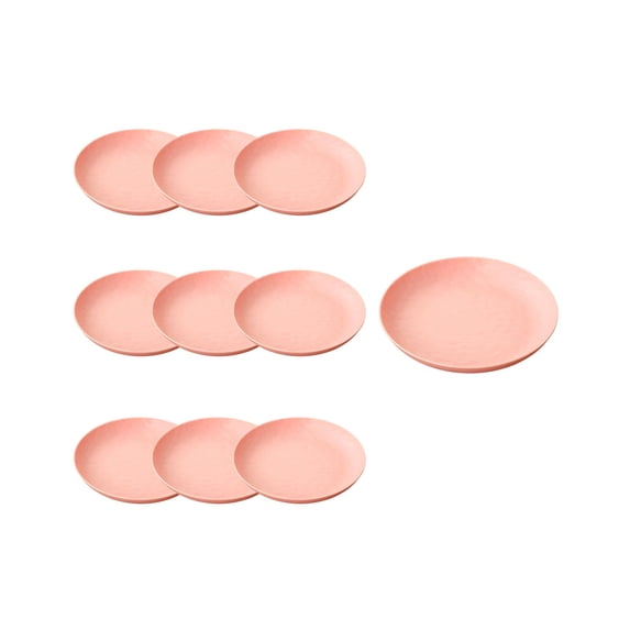 LEHOZIHEQ Wheat Straw Plates, Lightweight Unbreakable Dinner Dishes Plates, Dishwasher & Microwave Safe Plastic Plates Reusable
